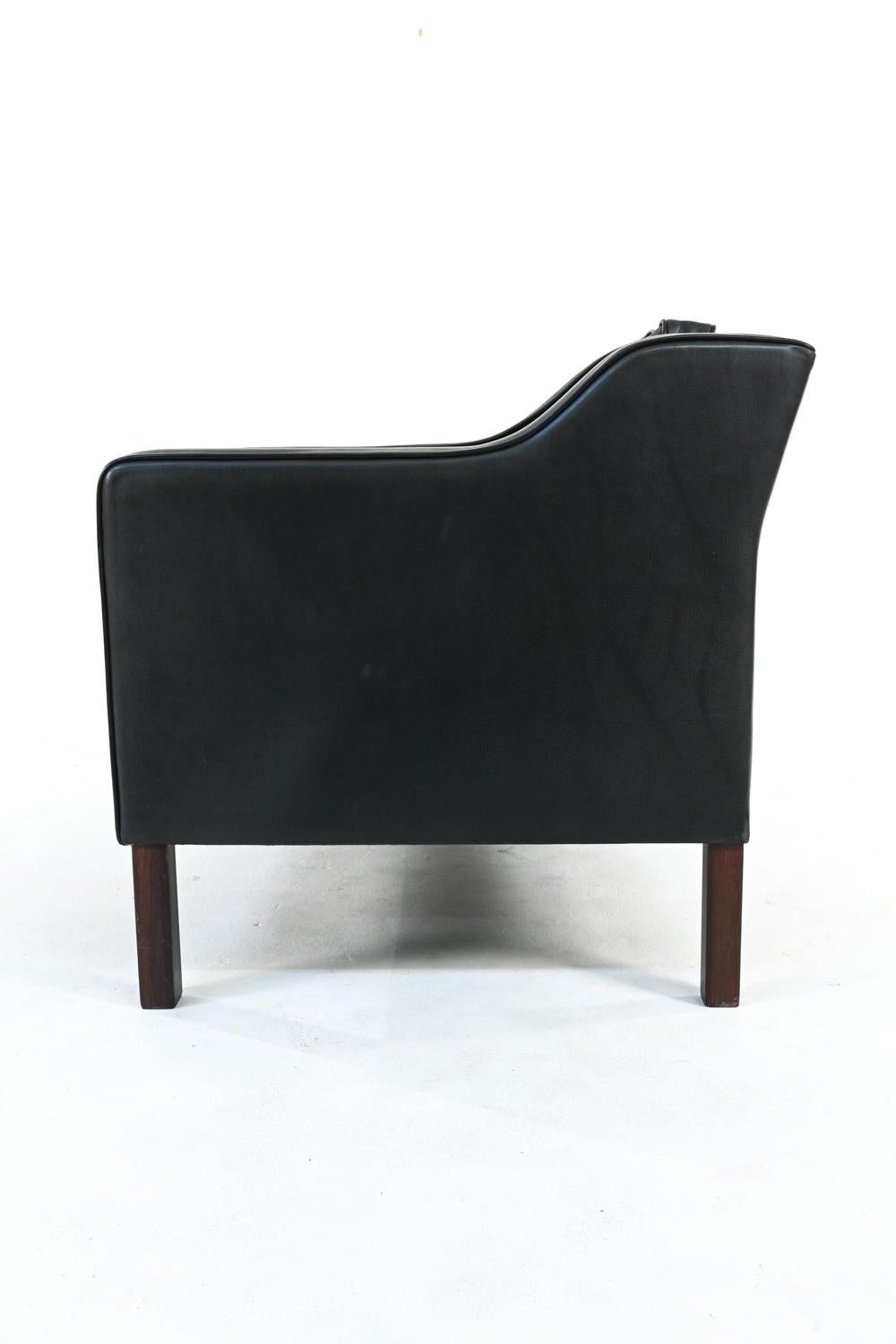 Danish Modern Mogens Hansen Leather Sofa Suite, c. 1970's 7