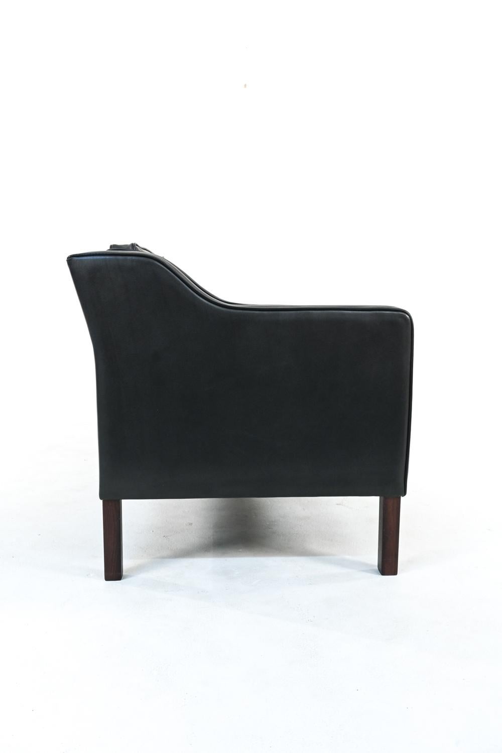 Danish Modern Mogens Hansen Leather Sofa Suite, c. 1970's 9