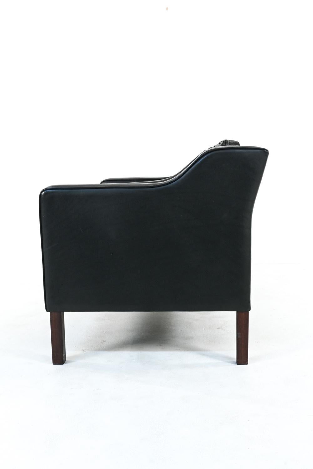 20th Century Danish Modern Mogens Hansen Leather Sofa Suite, c. 1970's