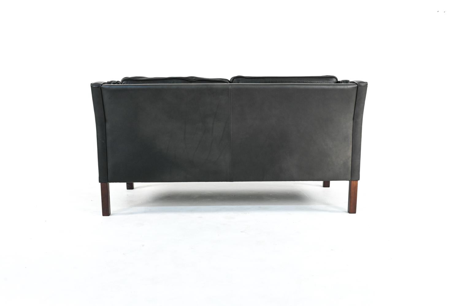Danish Modern Mogens Hansen Leather Sofa Suite, c. 1970's 1