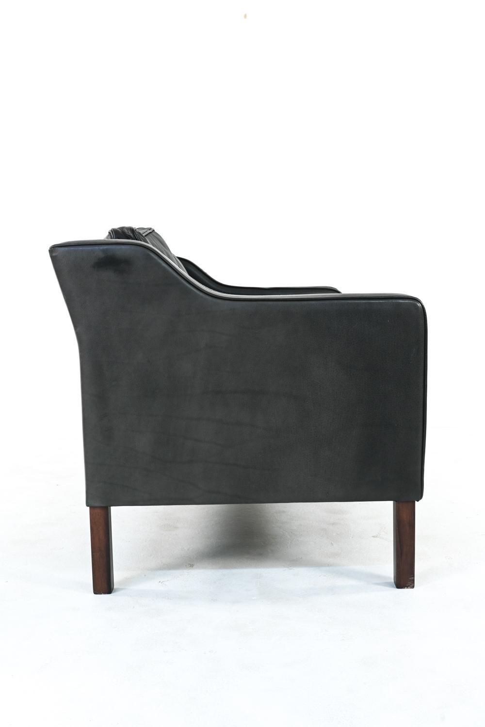 Danish Modern Mogens Hansen Leather Sofa Suite, c. 1970's 3