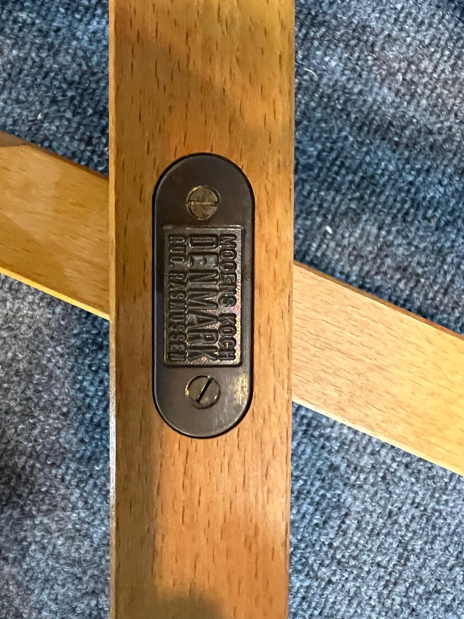 Moderne dänische Mogens Koch-Safari-Stühle für Rud Rasmussen & Cado, Paar klappbare Safari-Stühle (Messing) im Angebot