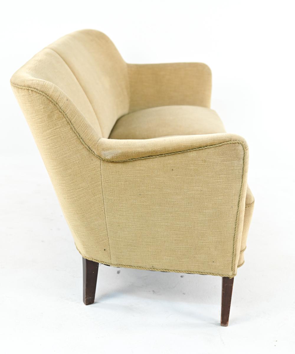 Danish Modern Mohair Settee in the Manner of Frits Henningsen, c. 1950's 6