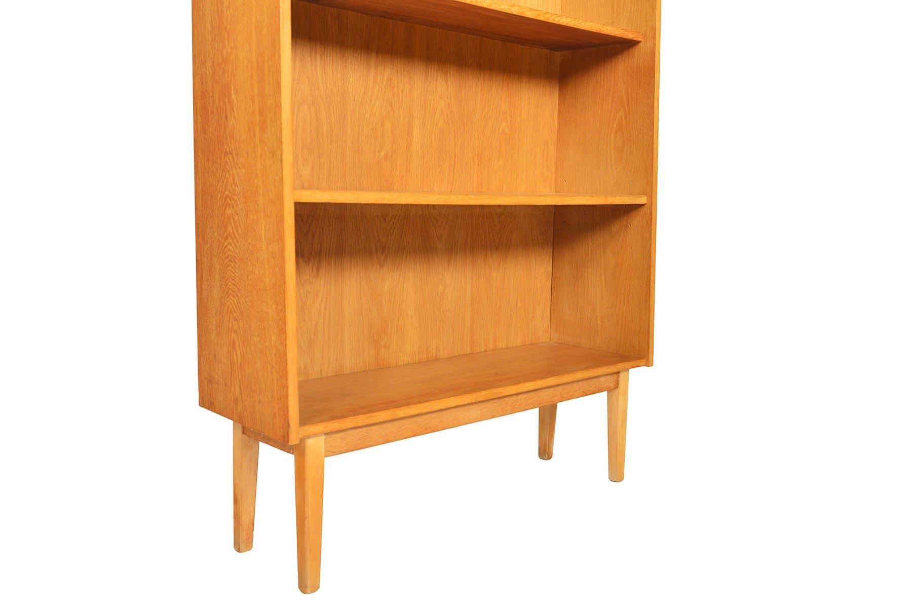 narrow oak bookcases