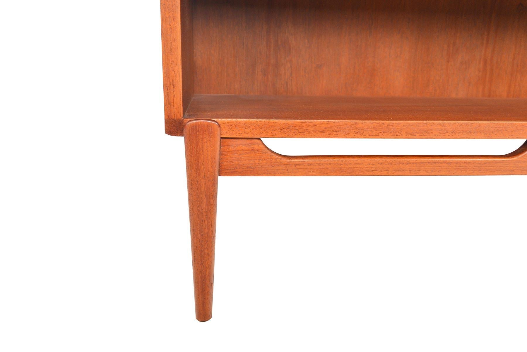 small teak bookshelf