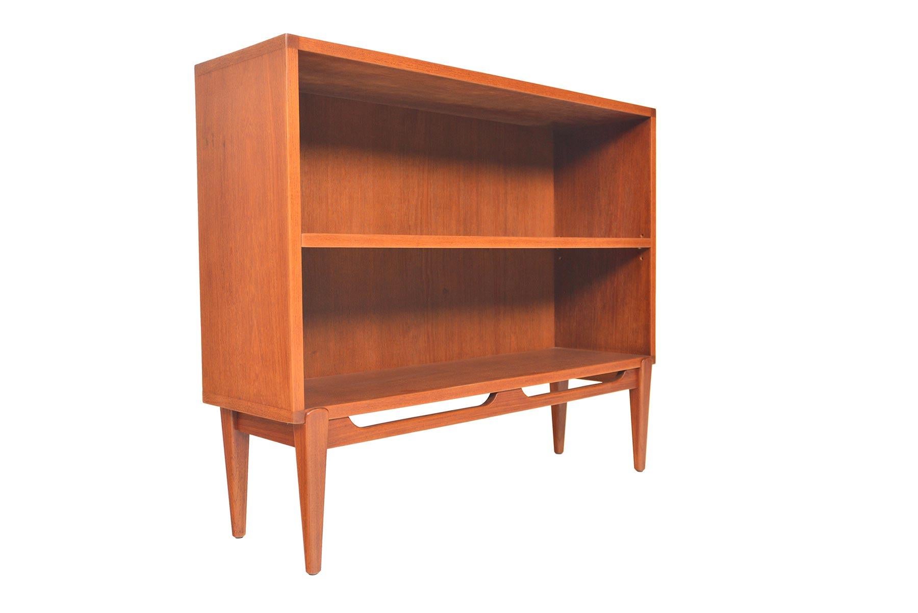 small teak bookcase