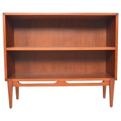 Danish Modern Narrow Teak Bookcase #1