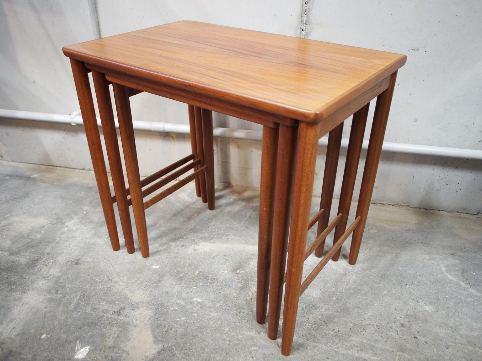 Danish Modern Nesting Table, Side Table, Vintage, Opal 5