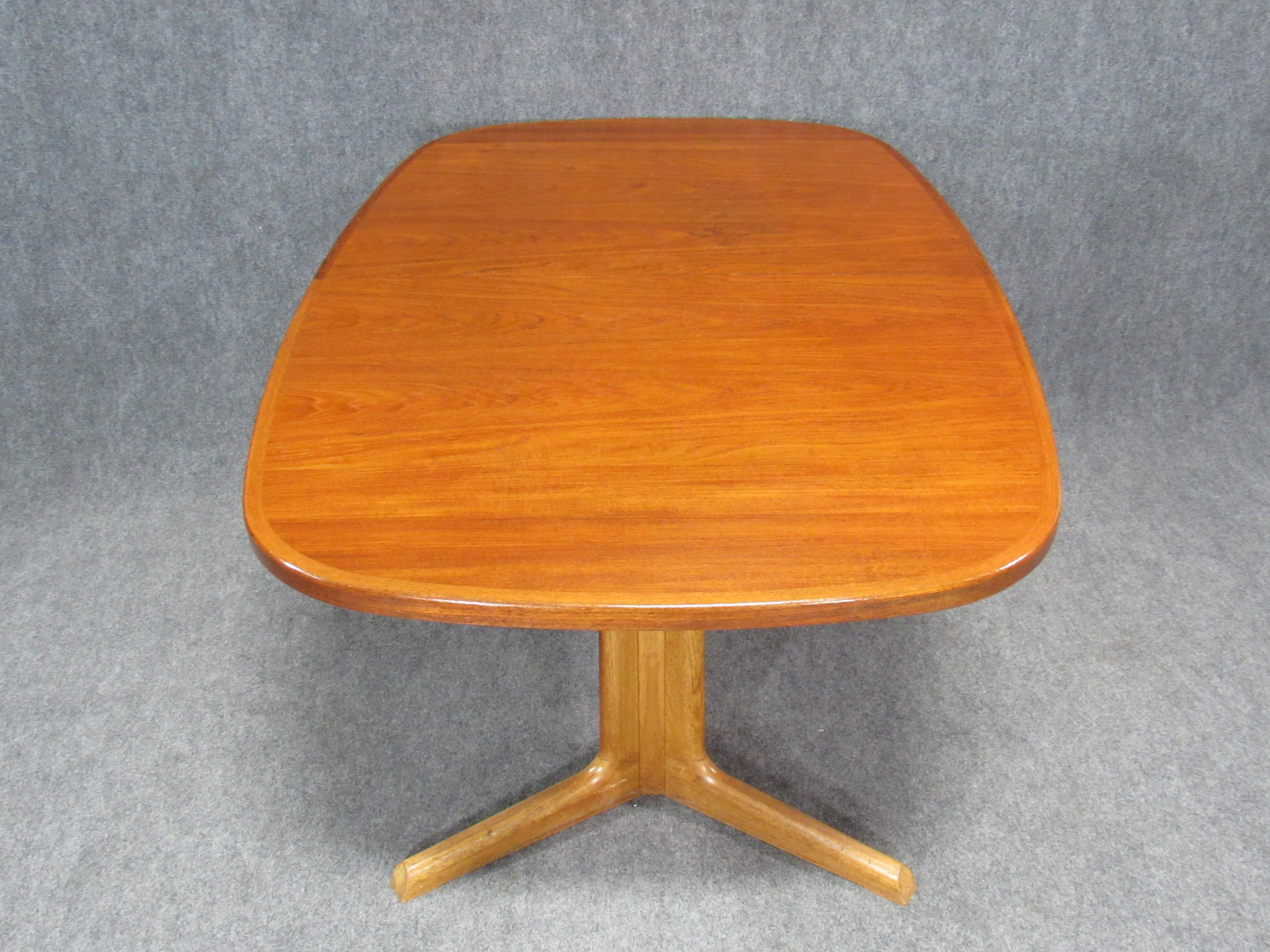 Danish Modern Niels Otto Møller for Gudme Teak Extension Trestle Dining Table 4