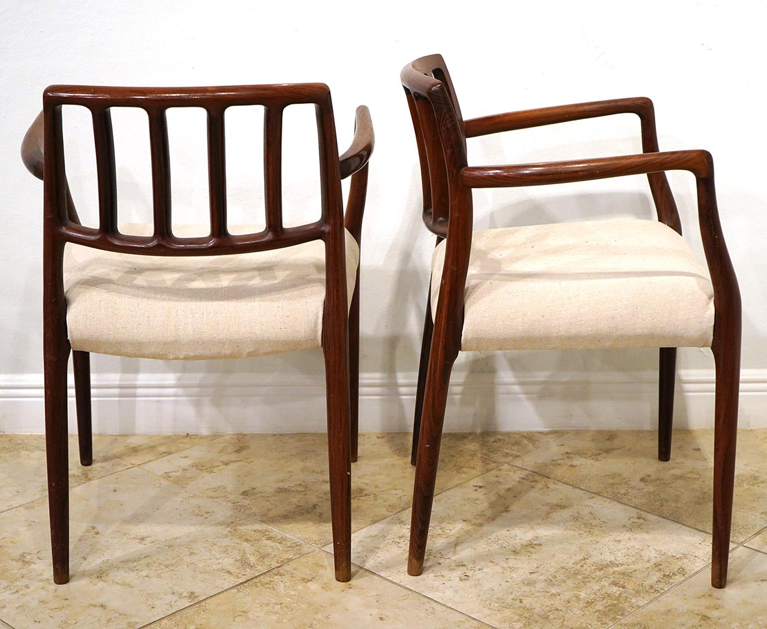Ensemble de 4 chaises de salle à manger danoises modernes Niels Otto Moller Excellent état - En vente à Ft. Lauderdale, FL