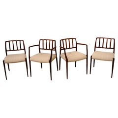 Vintage Danish Modern Niels Otto Moller Set of 4 Dining Chairs