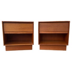 Danish Modern Nightstands in Teak