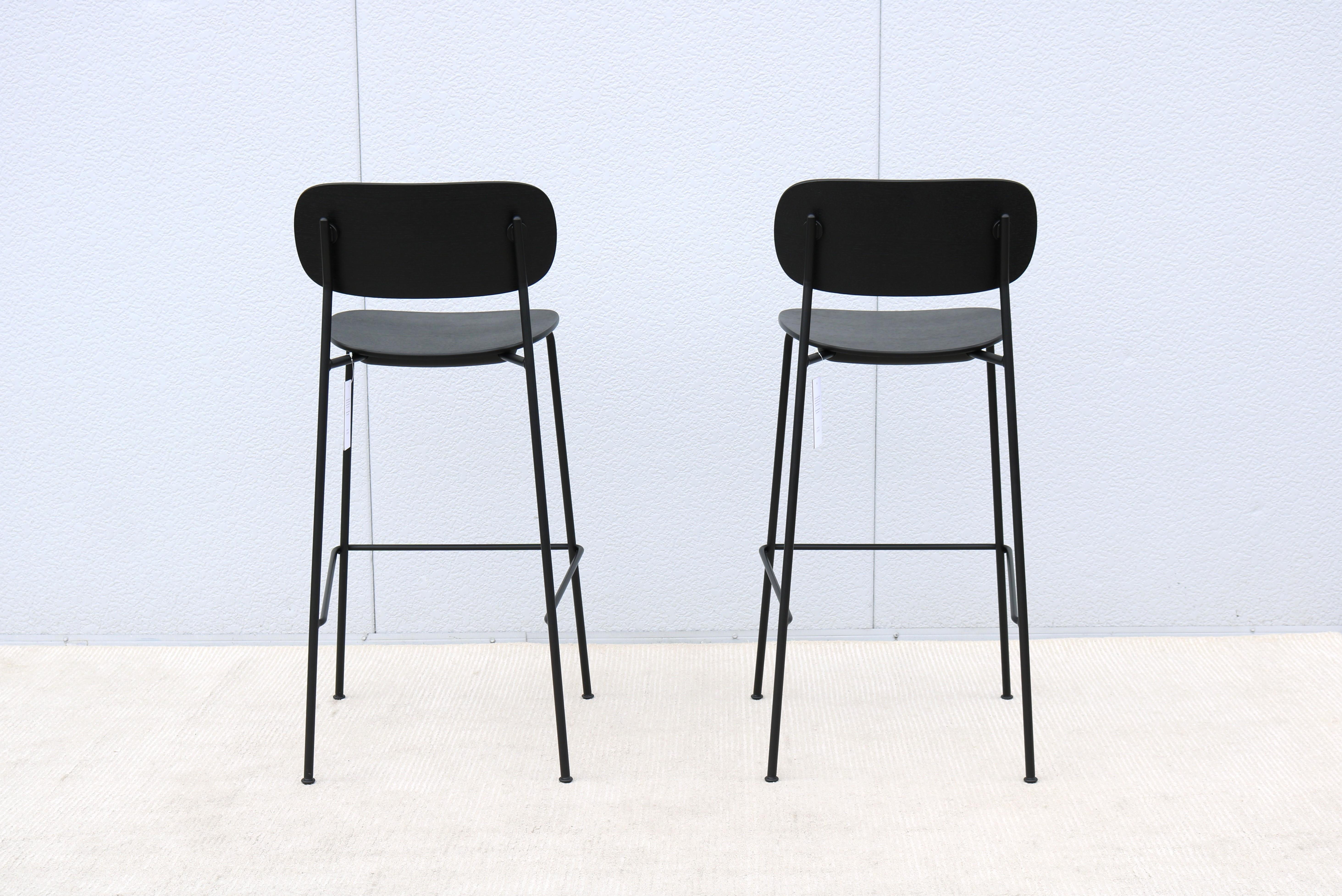 Danish Modern Norm Architects for Audo Copenhagen Co Bar Stools Brand New a Pair For Sale 4