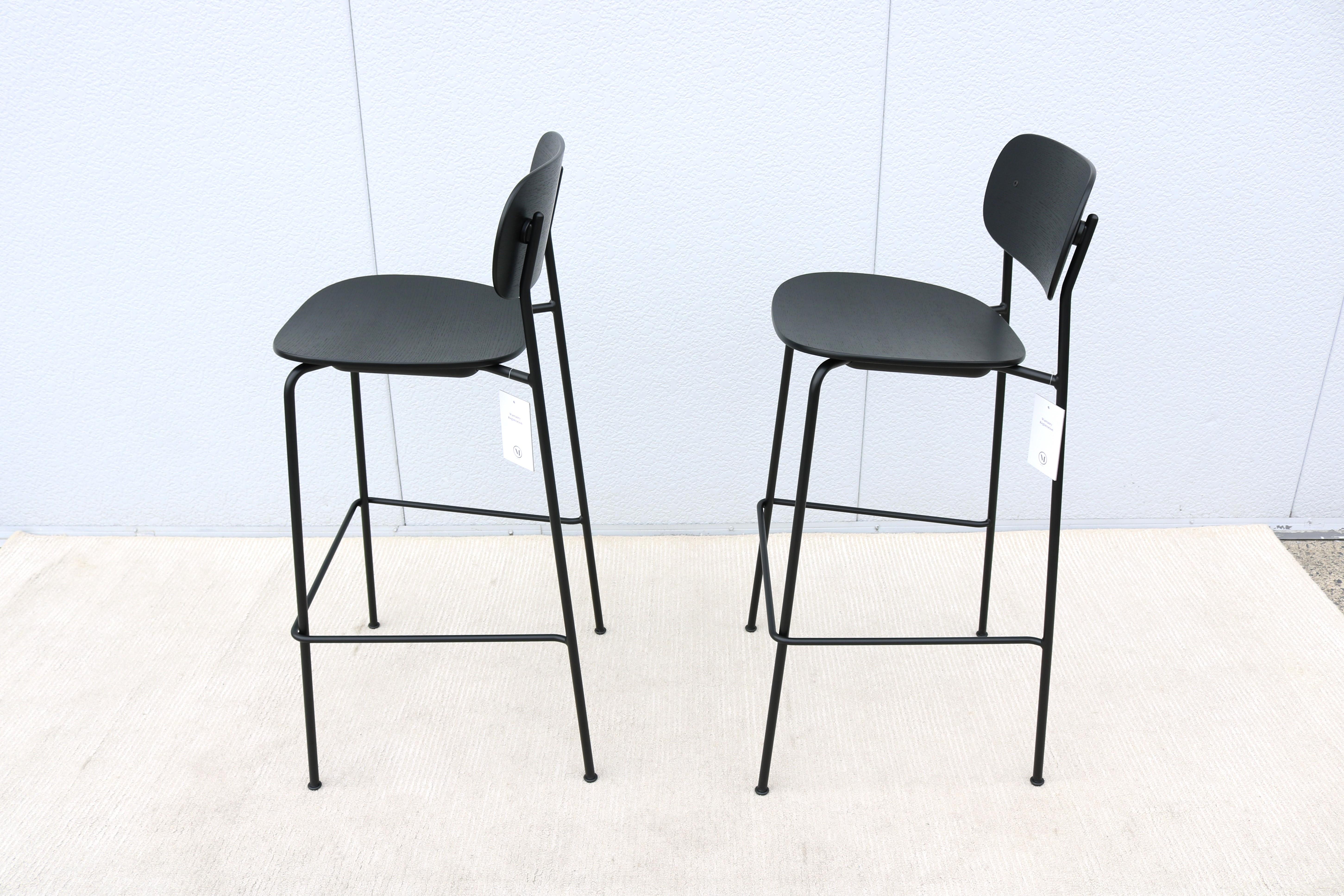 Danish Modern Norm Architects for Audo Copenhagen Co Bar Stools Brand New a Pair For Sale 5
