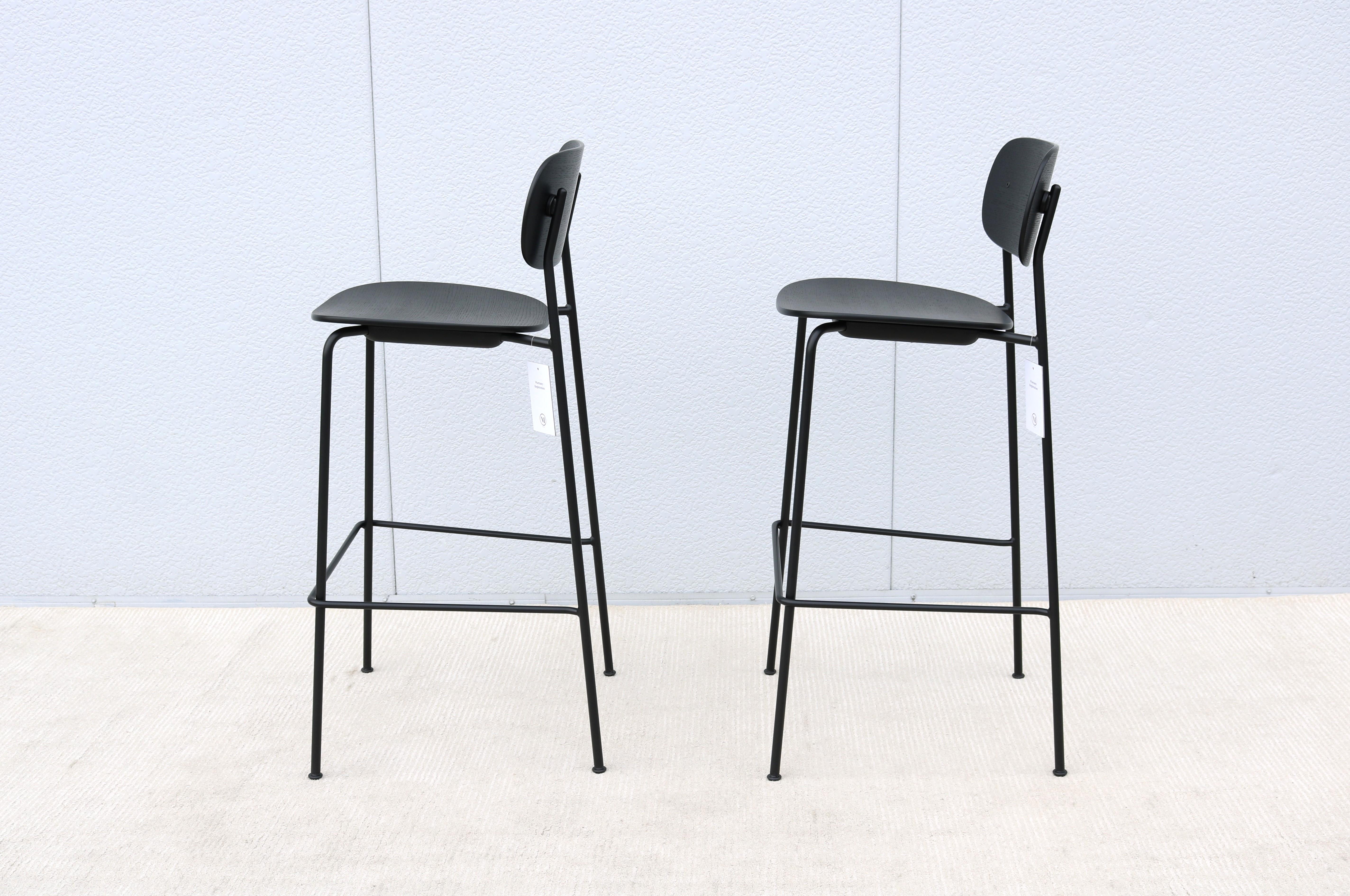 Danish Modern Norm Architects for Audo Copenhagen Co Bar Stools Brand New a Pair For Sale 6
