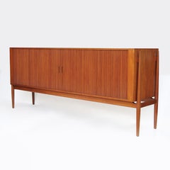 Danish Modern Nv54 Tambour Sideboard Credenza by Finn Juhl for Niels Vodder