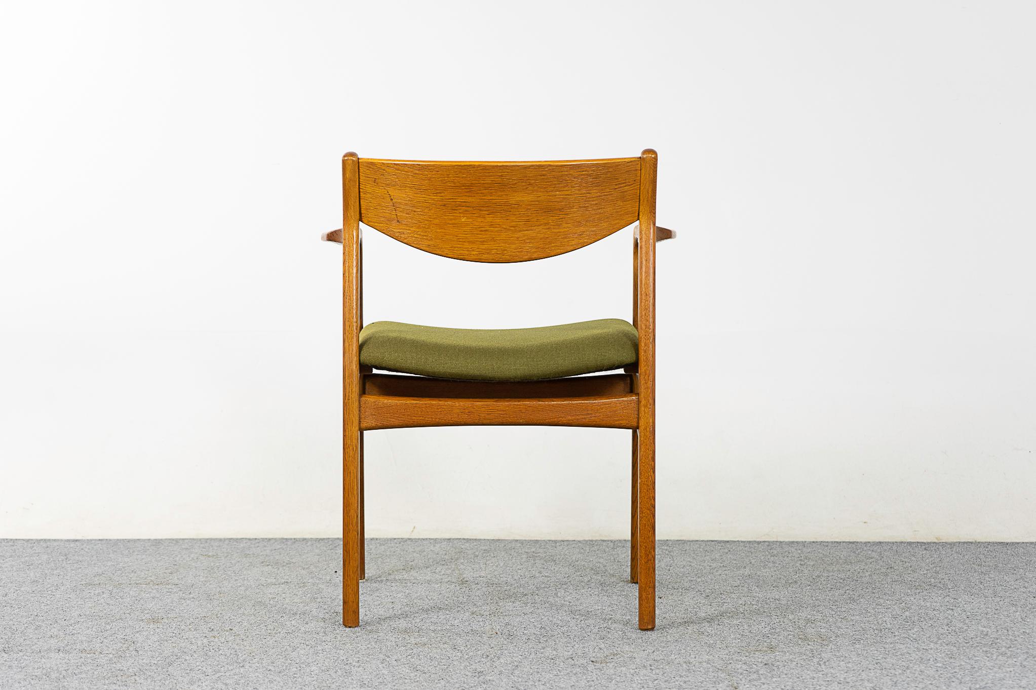 Danish Modern Oak Armchair For Sale 4