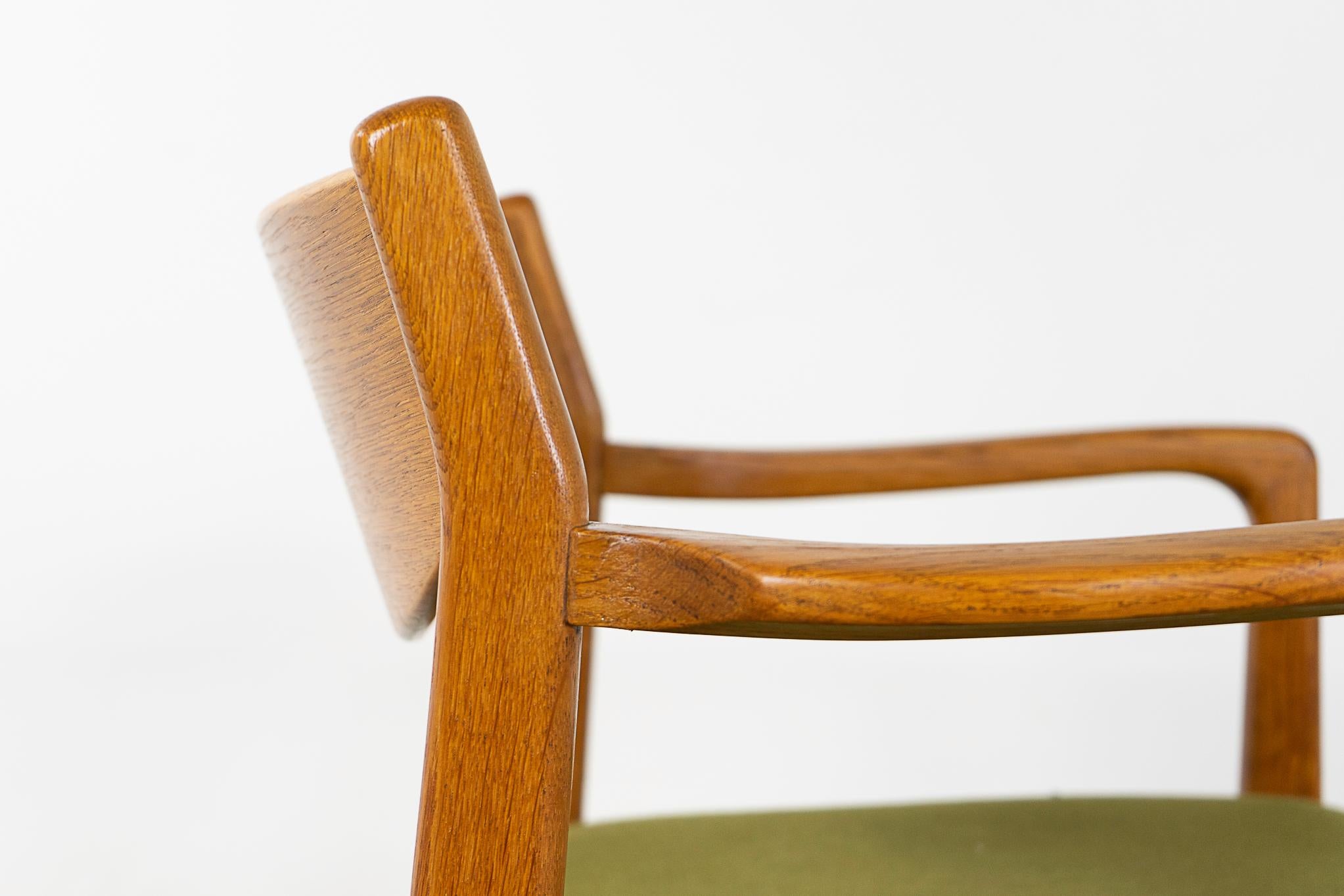 Danish Modern Oak Armchair For Sale 2
