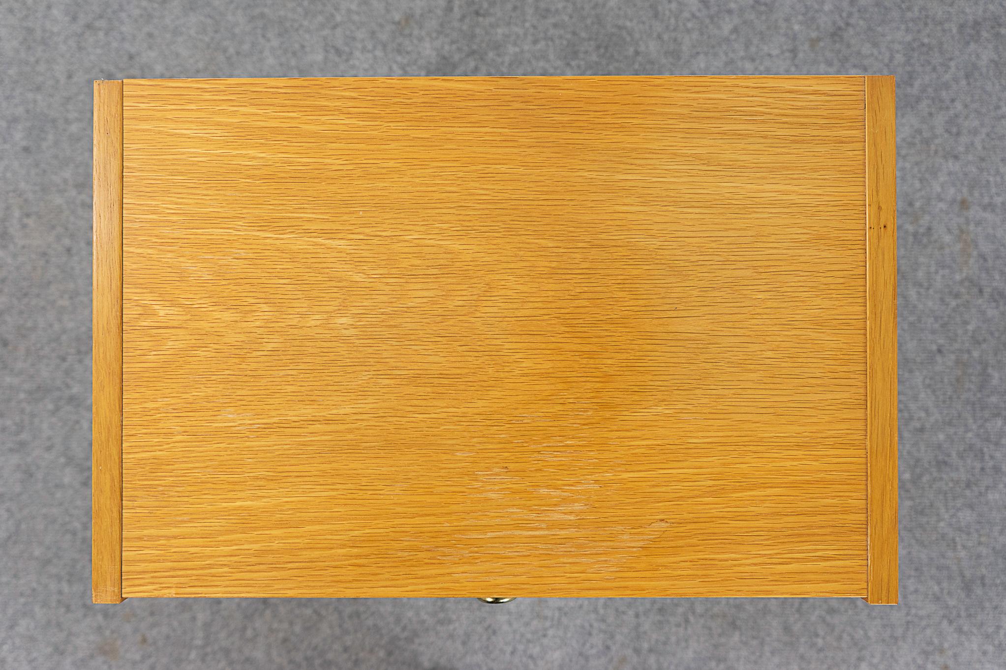 Mid-20th Century Danish Modern Oak Bedside Table For Sale