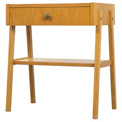 Table de chevet danoise moderne en chêne