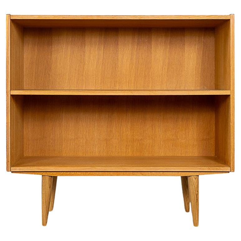 Danish Modern Oak Bookcase For Sale