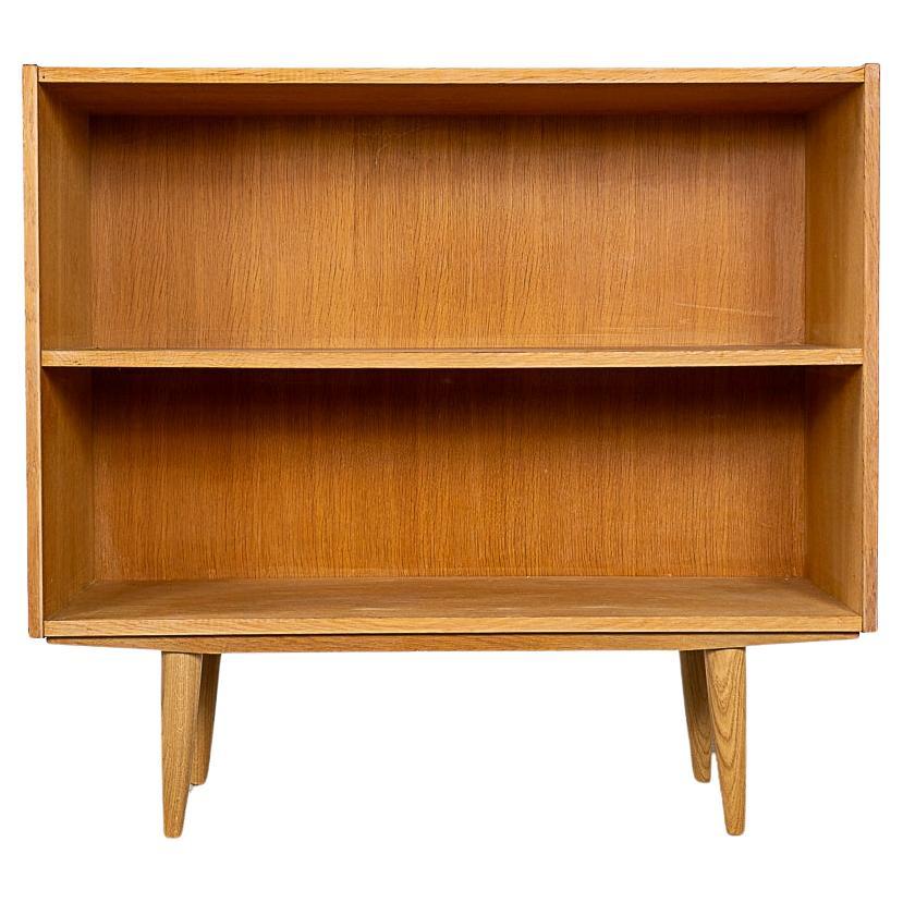 Danish Modern Oak Bookcase For Sale