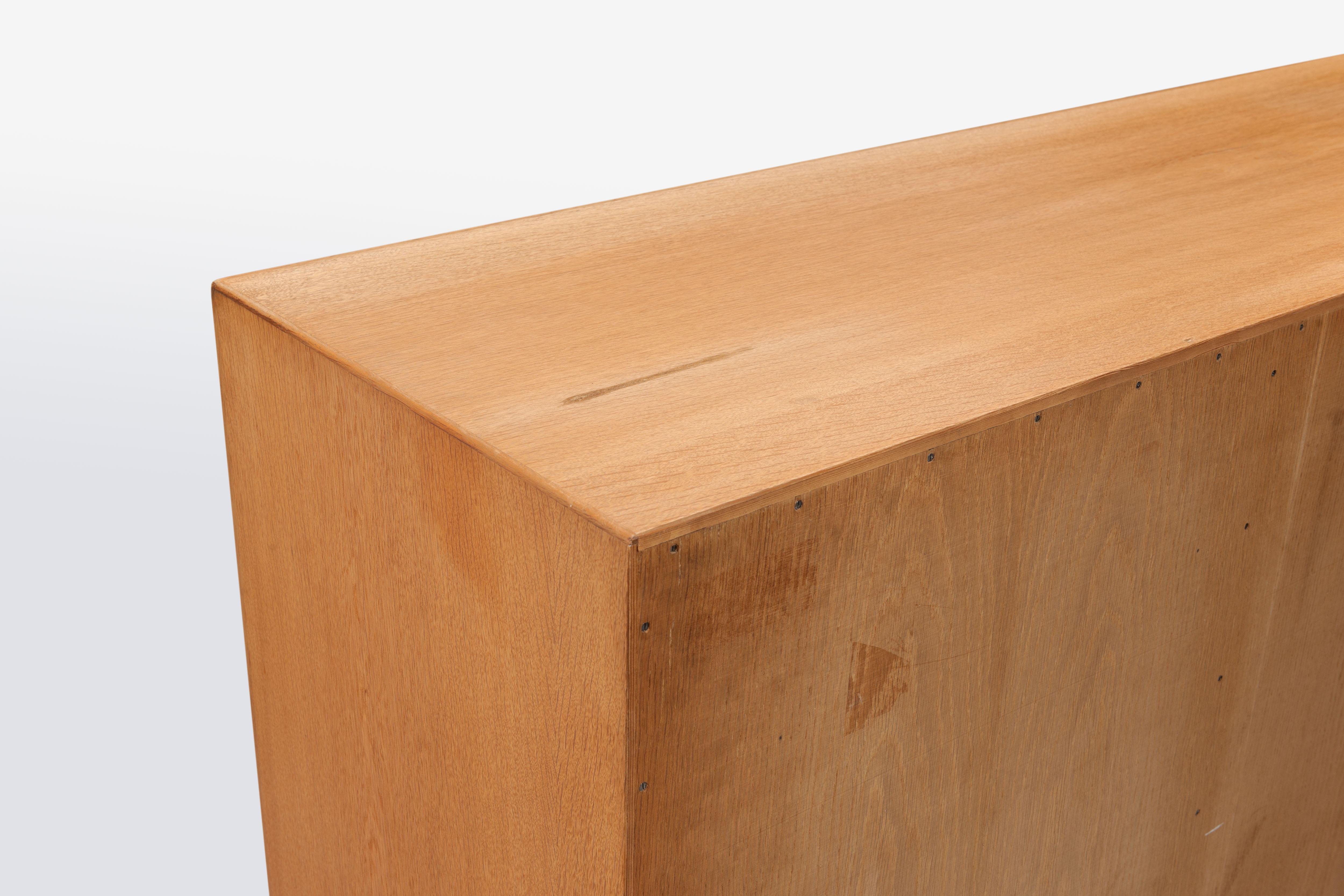 Danish Modern Oak, Brass and Leather Cabinet by Kurt Ostervig 5