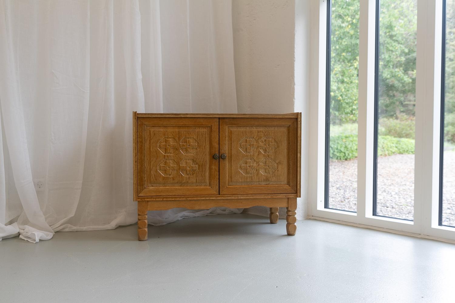 Danish Modern Oak Cabinet by Kjærnulf, 1960s 15