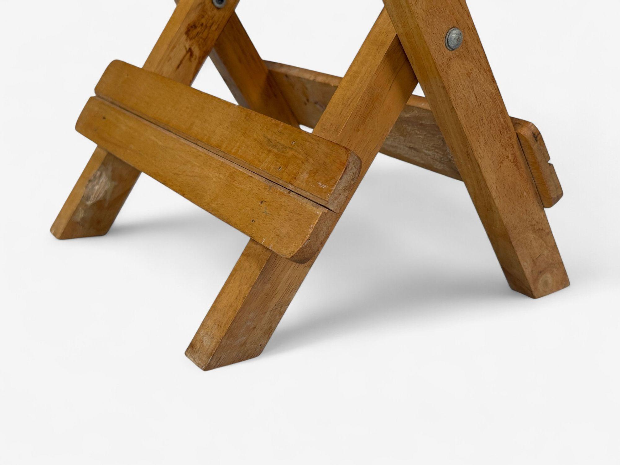 Danish Modern, Oak, Cane, Folding Side Tables, Denmark, 1970s 7