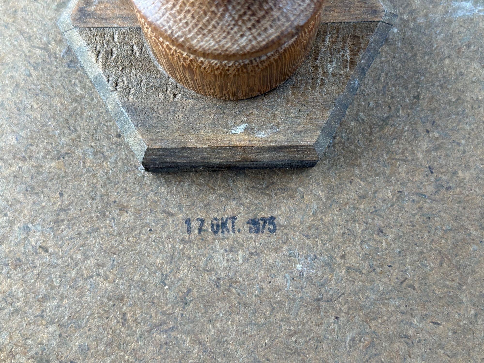 Table d'appoint moderne danoise, Oak, céramique, Danemark, 1975 en vente 2