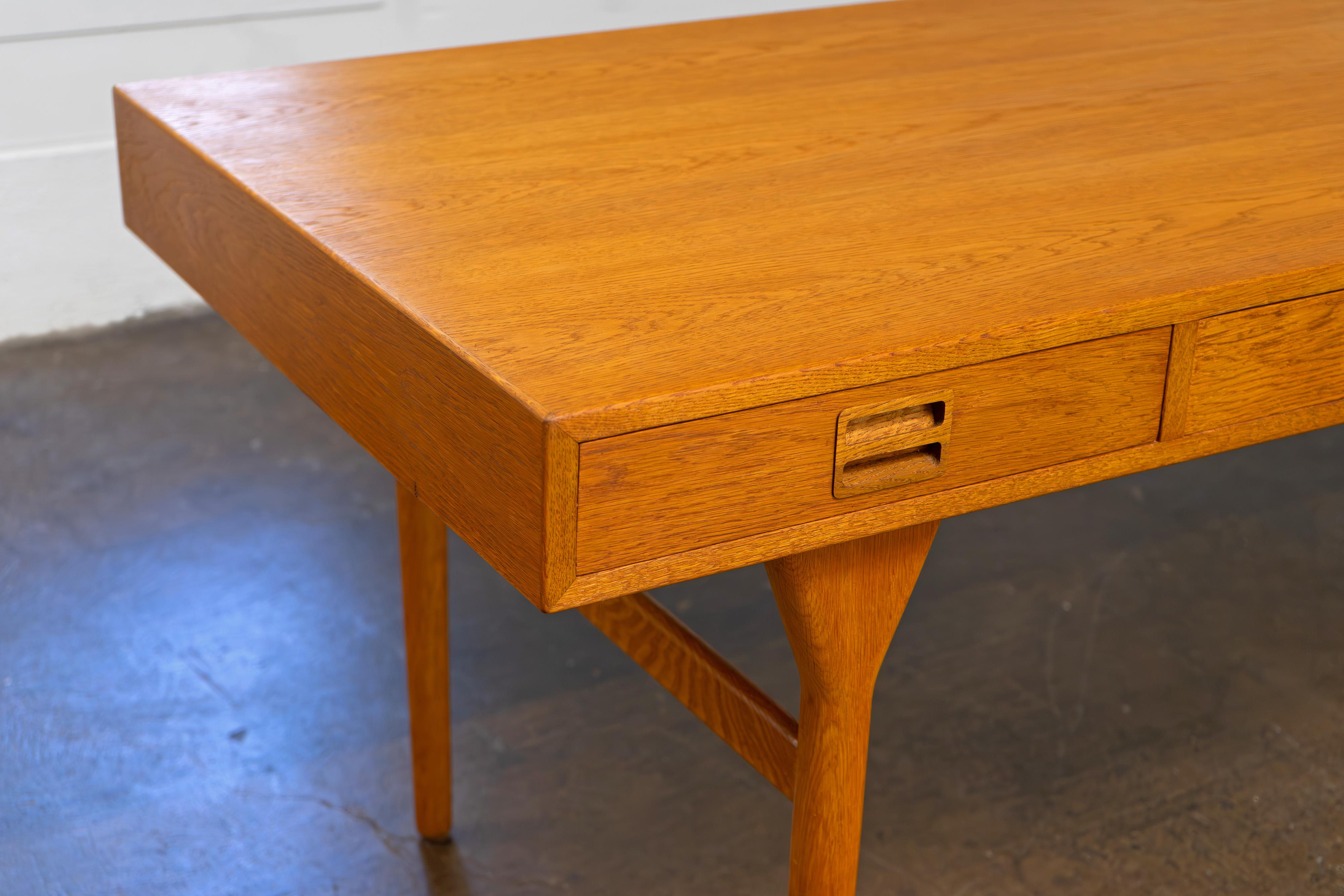 Mid-Century Modern Danish Modern Oak Desk by Nanna Ditzel for Søren Willardsen