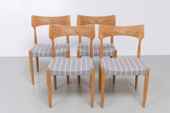 Sedie da pranzo in rovere in stile moderno danese di Bernhard Pedersen & Søn, anni '60, set da 4.