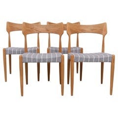 Sedie da pranzo in rovere in stile moderno danese di Bernhard Pedersen & Søn, anni '60, set da 4.