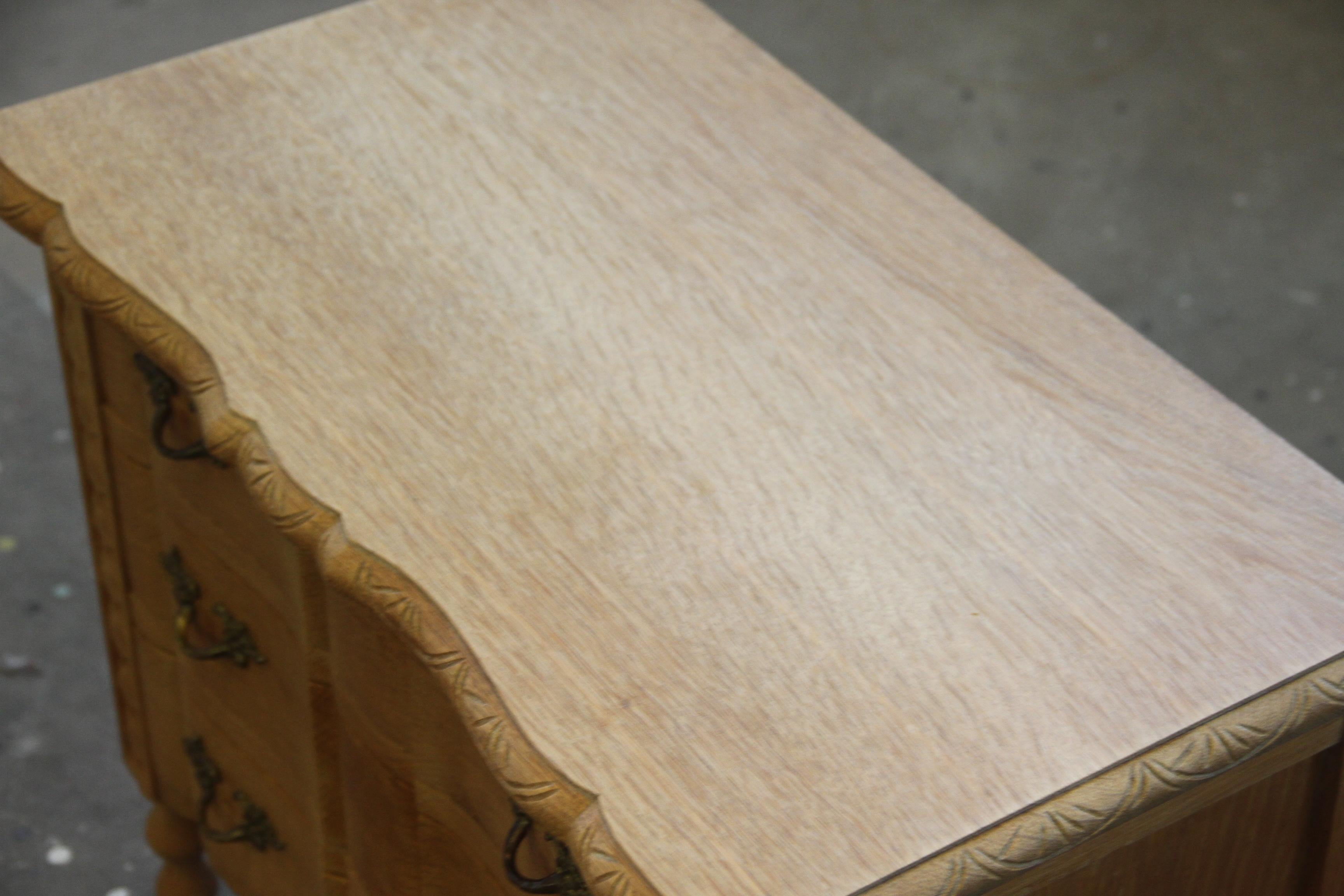 Danish Modern Oak Dressers in the style of Henning Kjærnulf, Bedside/Nightstand 8