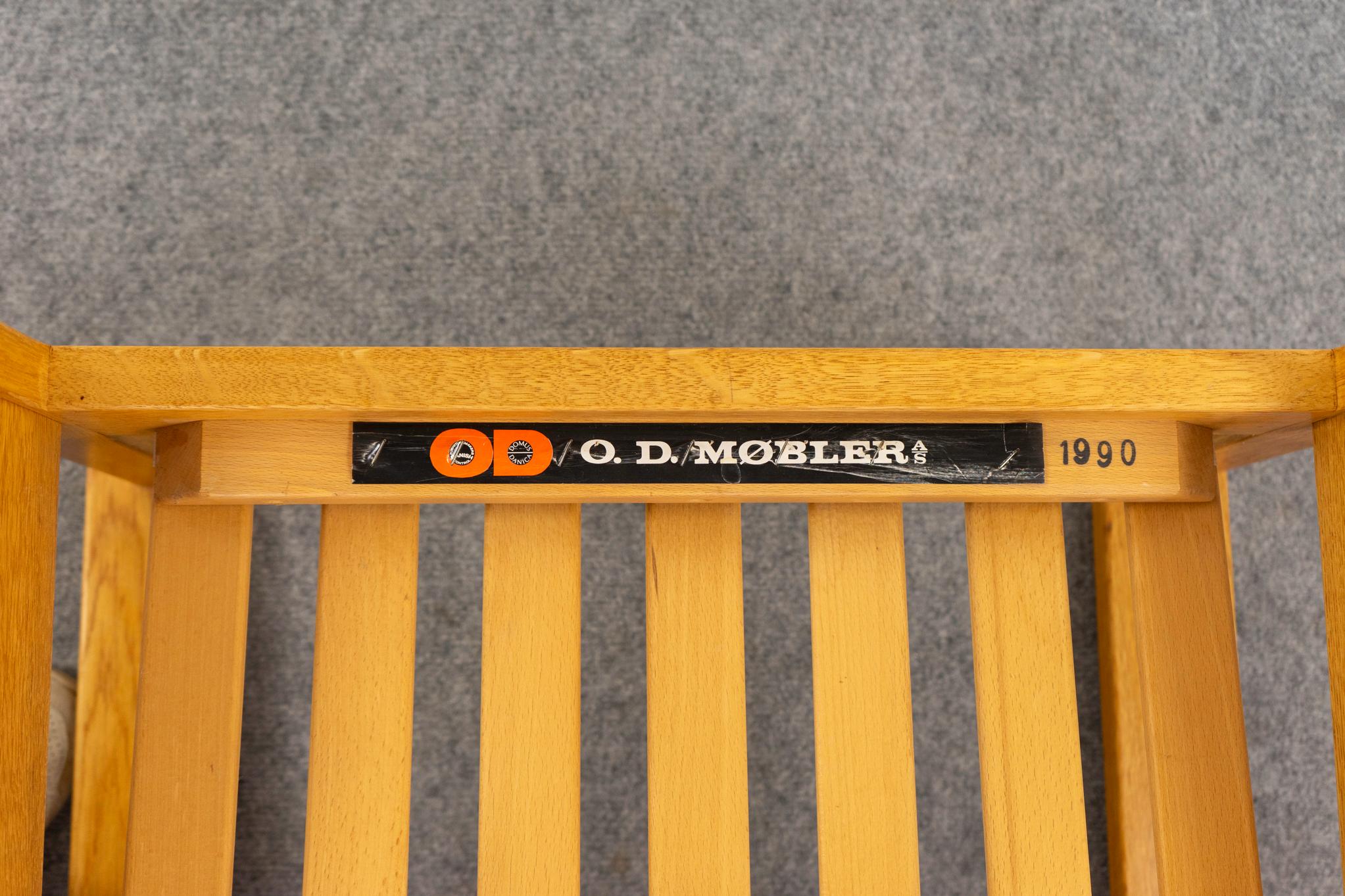 Sillón moderno danés de roble de O.D. Mobler en venta 4
