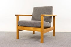 Danish Modern Oak Easy Chair by O.D. Mobler