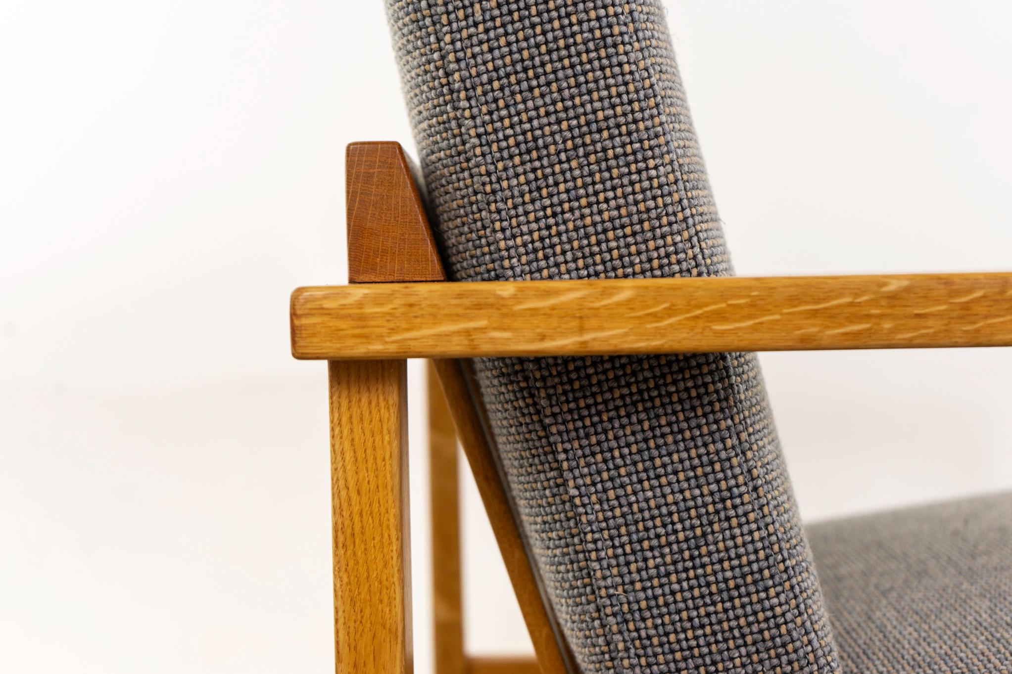 Sillón moderno danés de roble de O.D. Mobler Lana en venta