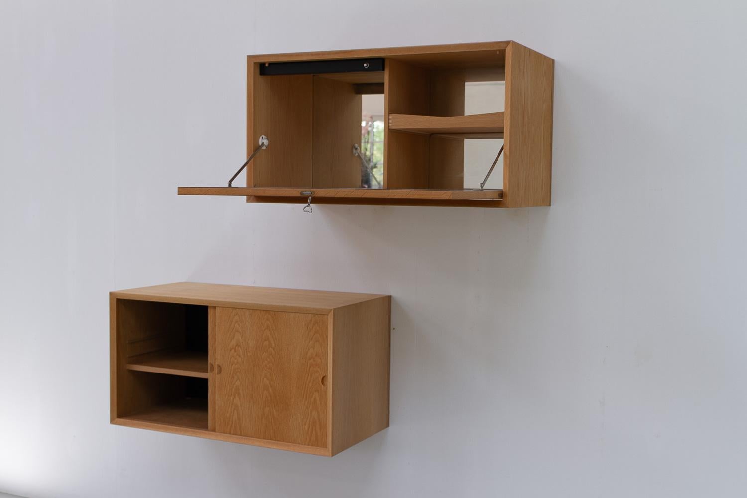 Danish Modern Oak Floating Sideboard by Poul Cadovius for Cado 1960s. For Sale 14