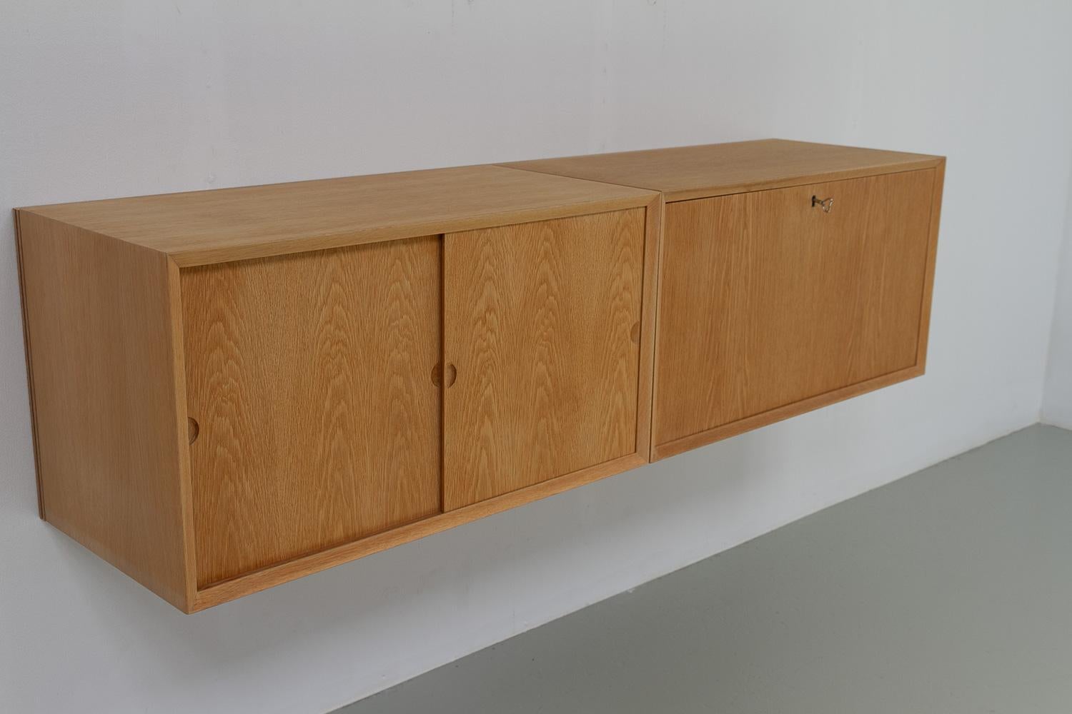 Mid-20th Century Danish Modern Oak Floating Sideboard by Poul Cadovius for Cado 1960s. For Sale