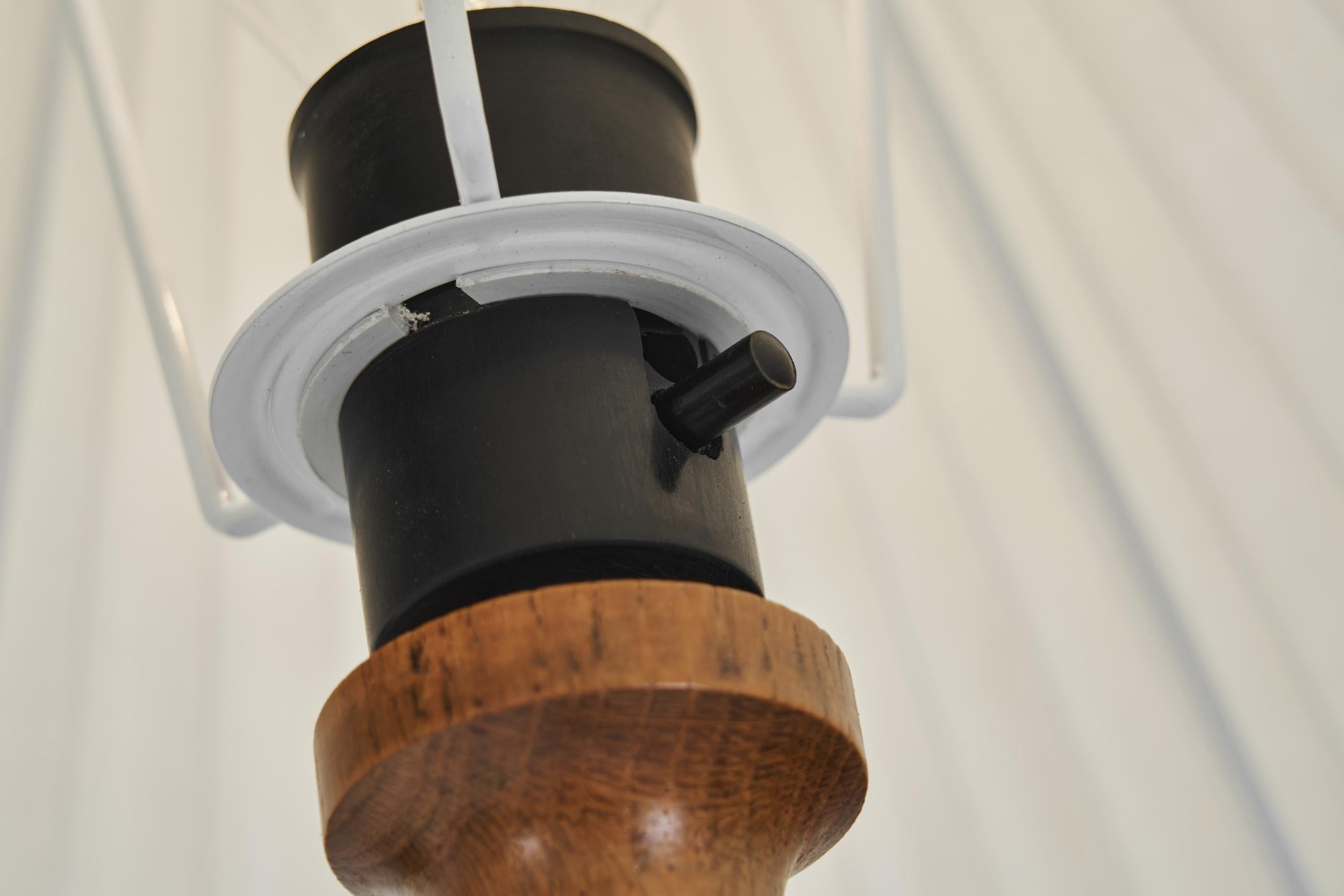 Danish Modern Oak Floor Lamp by Lisbeth Brams for Fog & Mørup, Denmark 1960s 6