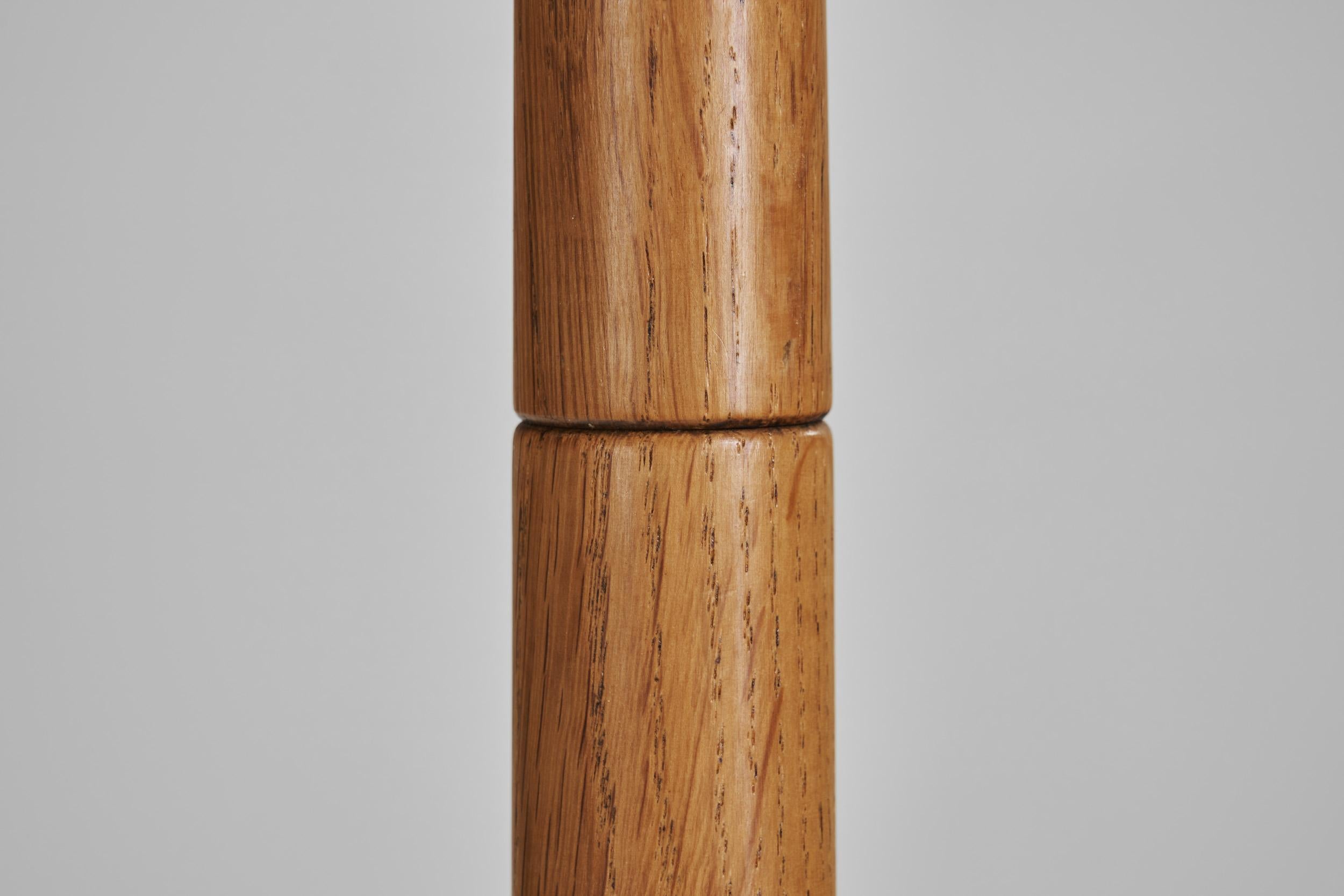 Danish Modern Oak Floor Lamp by Lisbeth Brams for Fog & Mørup, Denmark 1960s 9