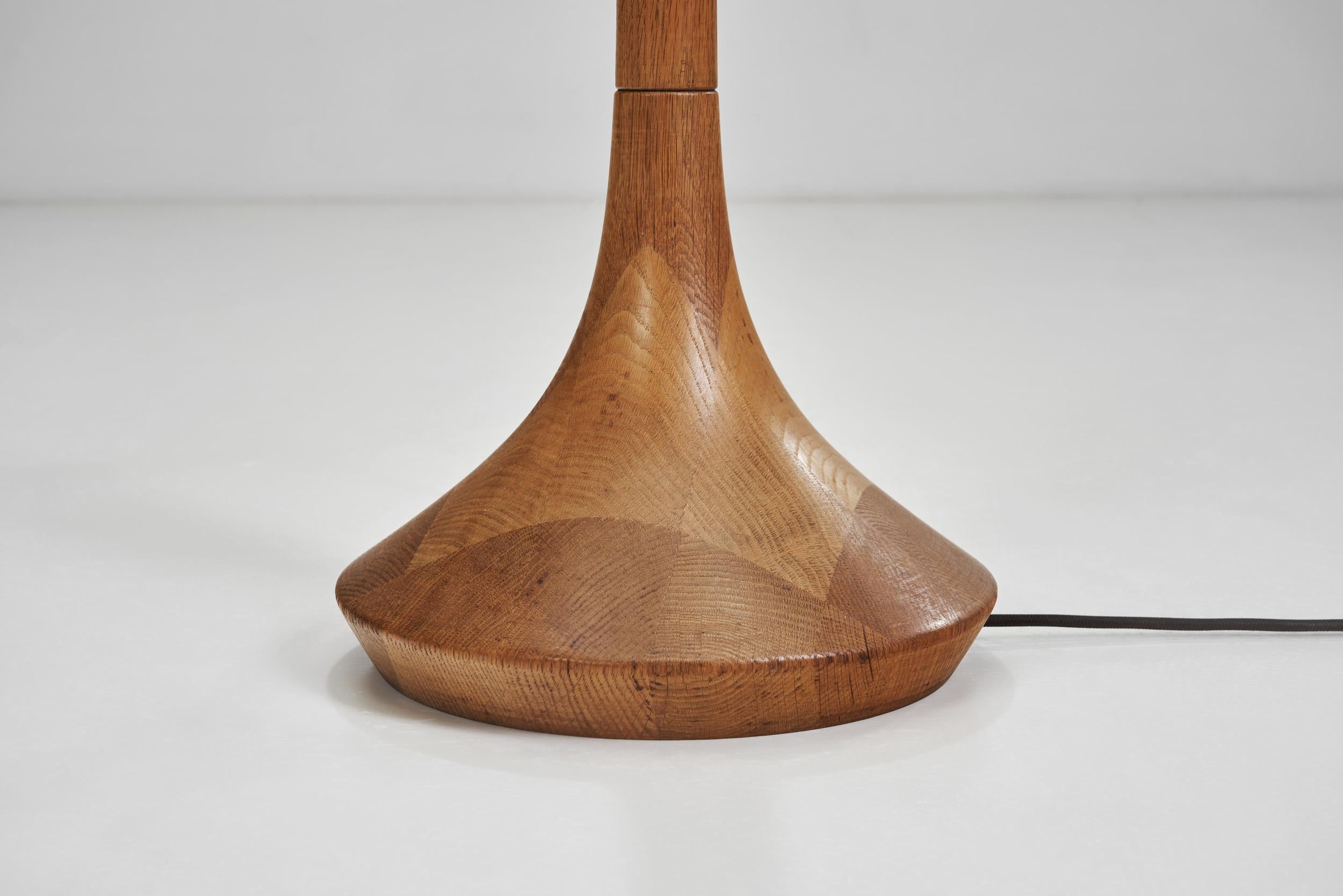 Danish Modern Oak Floor Lamp by Lisbeth Brams for Fog & Mørup, Denmark 1960s 11