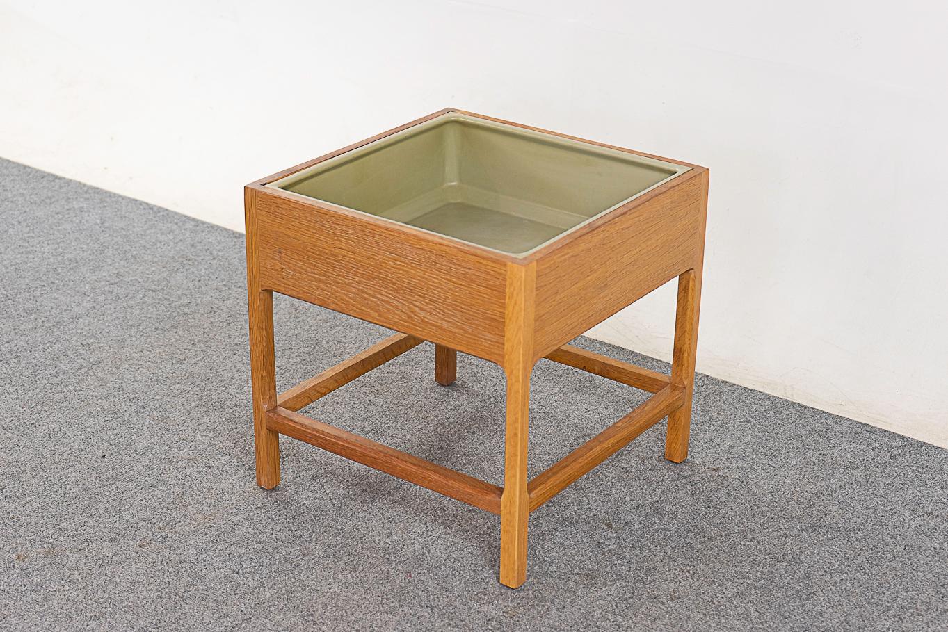 Scandinavian Modern Danish Modern Oak Planter by Kai Kristiansen for Aksel Kjersgaard For Sale