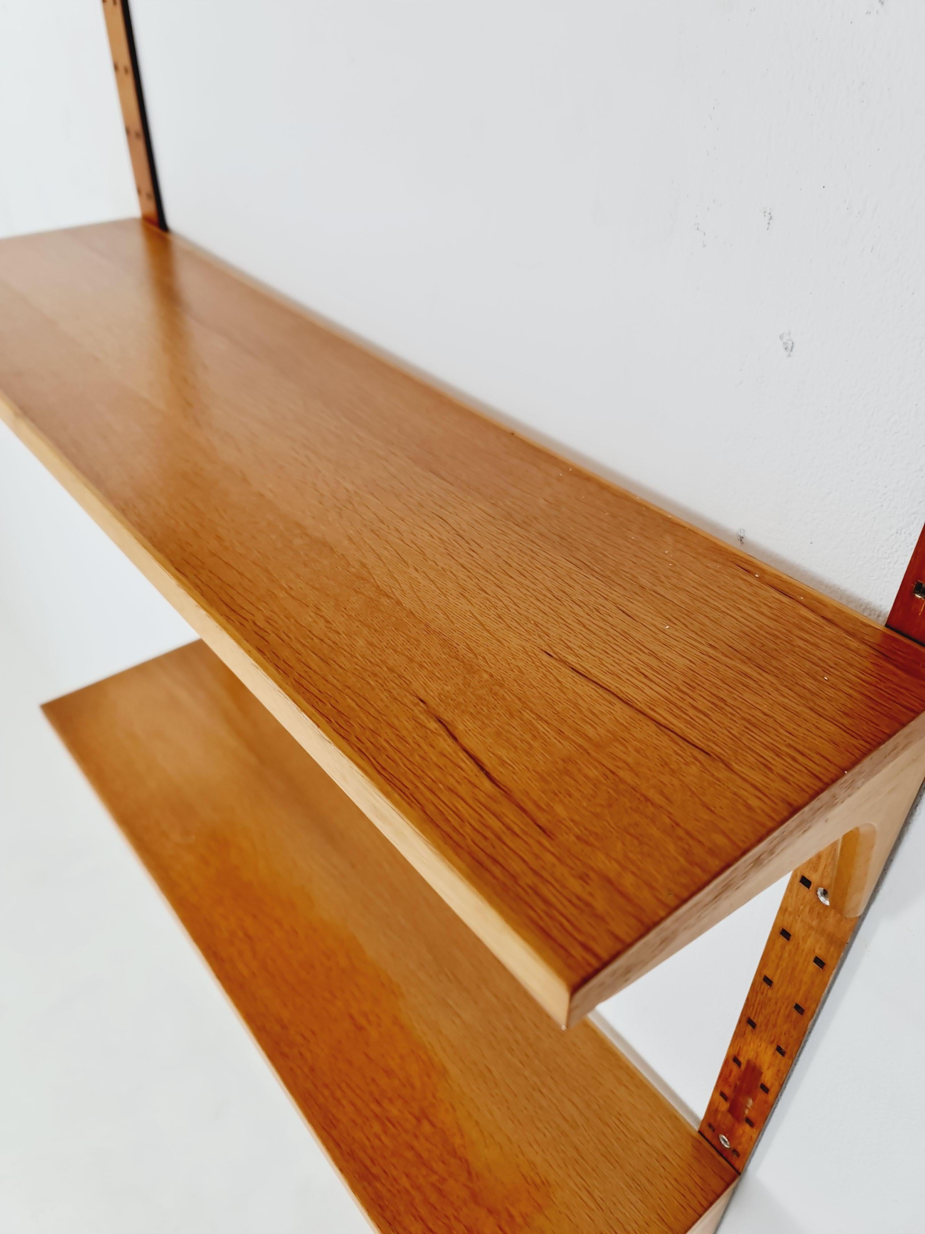 Quercia Sistema di scaffali moderni danesi in Oak di Hansen & Guldborg Mobler, Danimarca, anni '60 in vendita