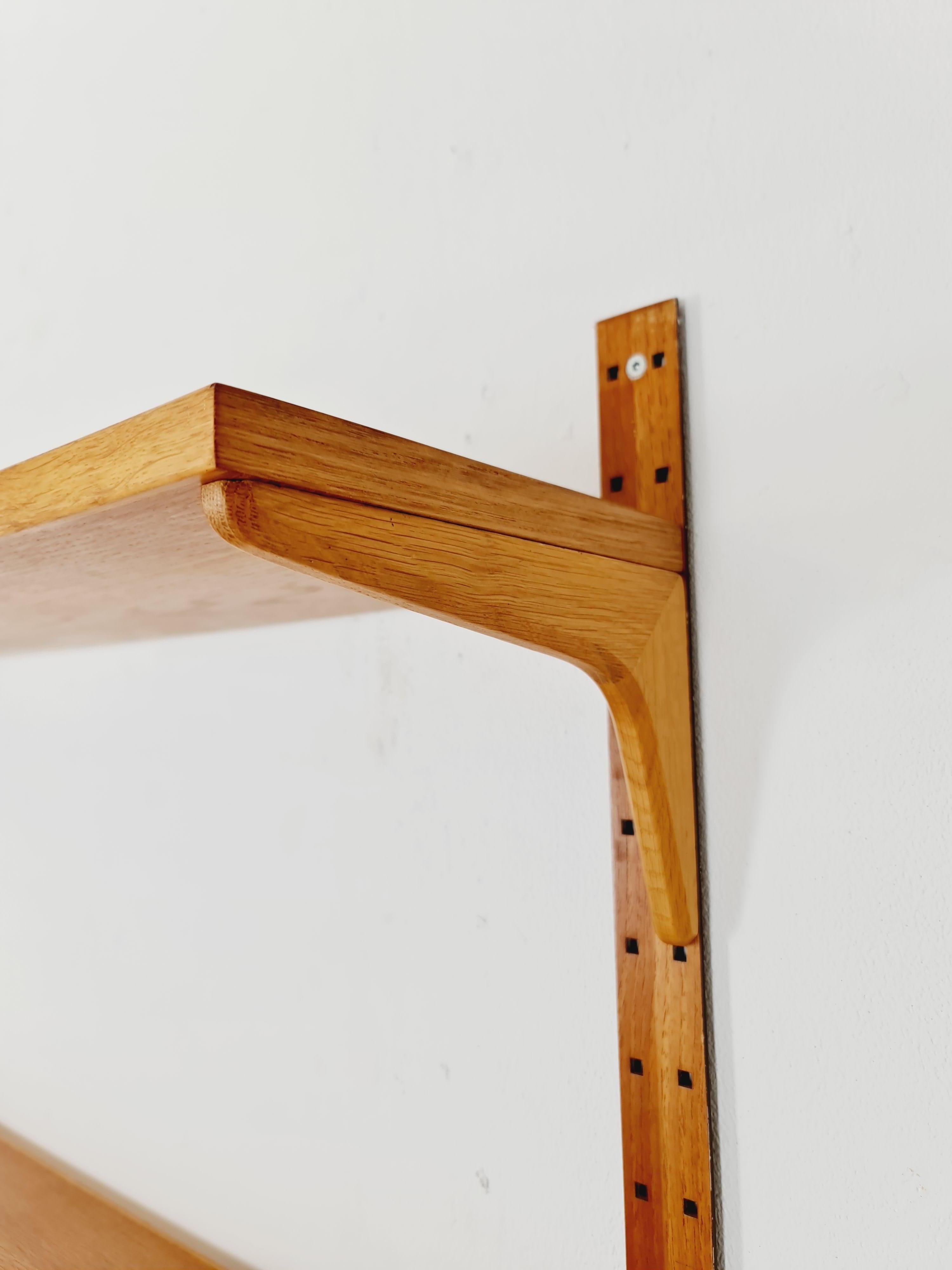 Sistema di scaffali moderni danesi in Oak di Hansen & Guldborg Mobler, Danimarca, anni '60 in vendita 1