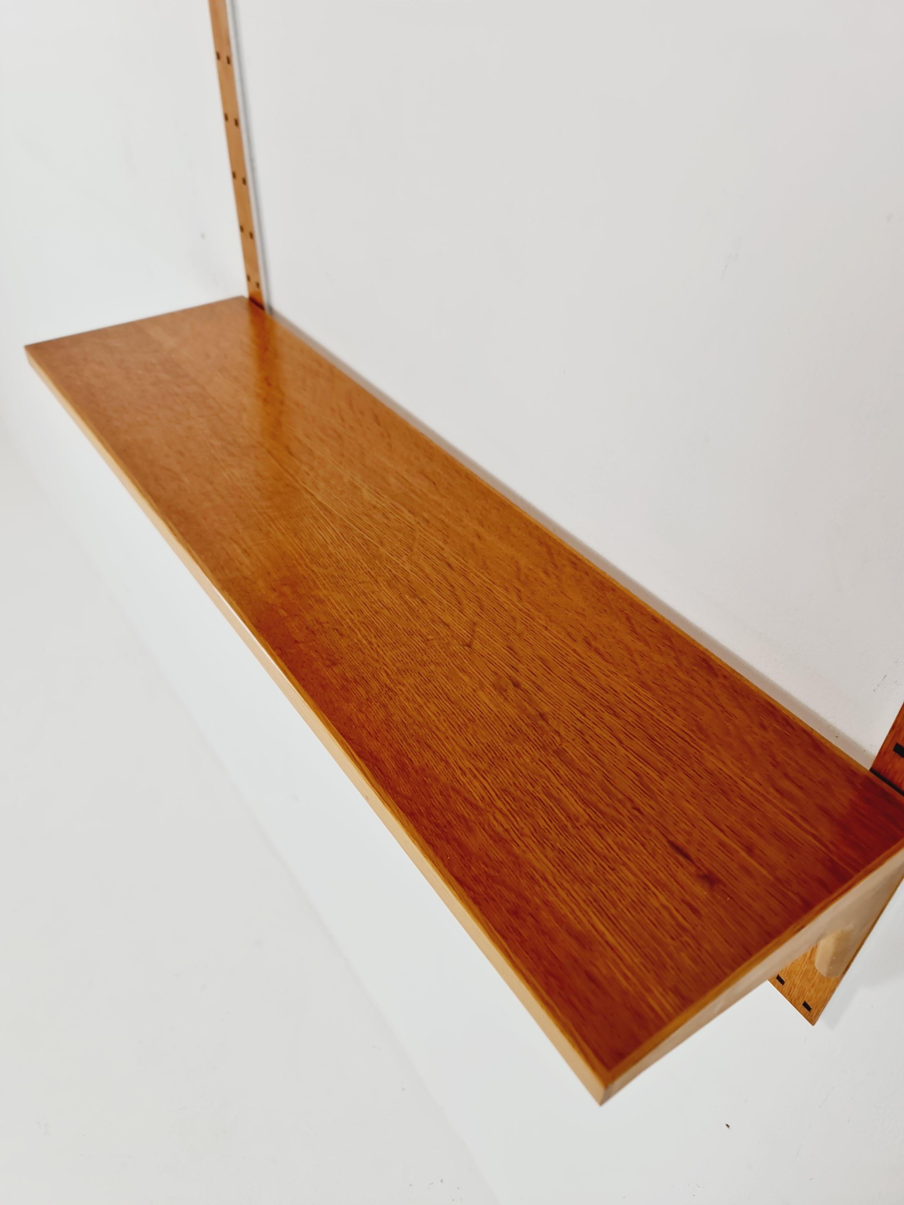 Sistema di scaffali moderni danesi in Oak di Hansen & Guldborg Mobler, Danimarca, anni '60 in vendita 2