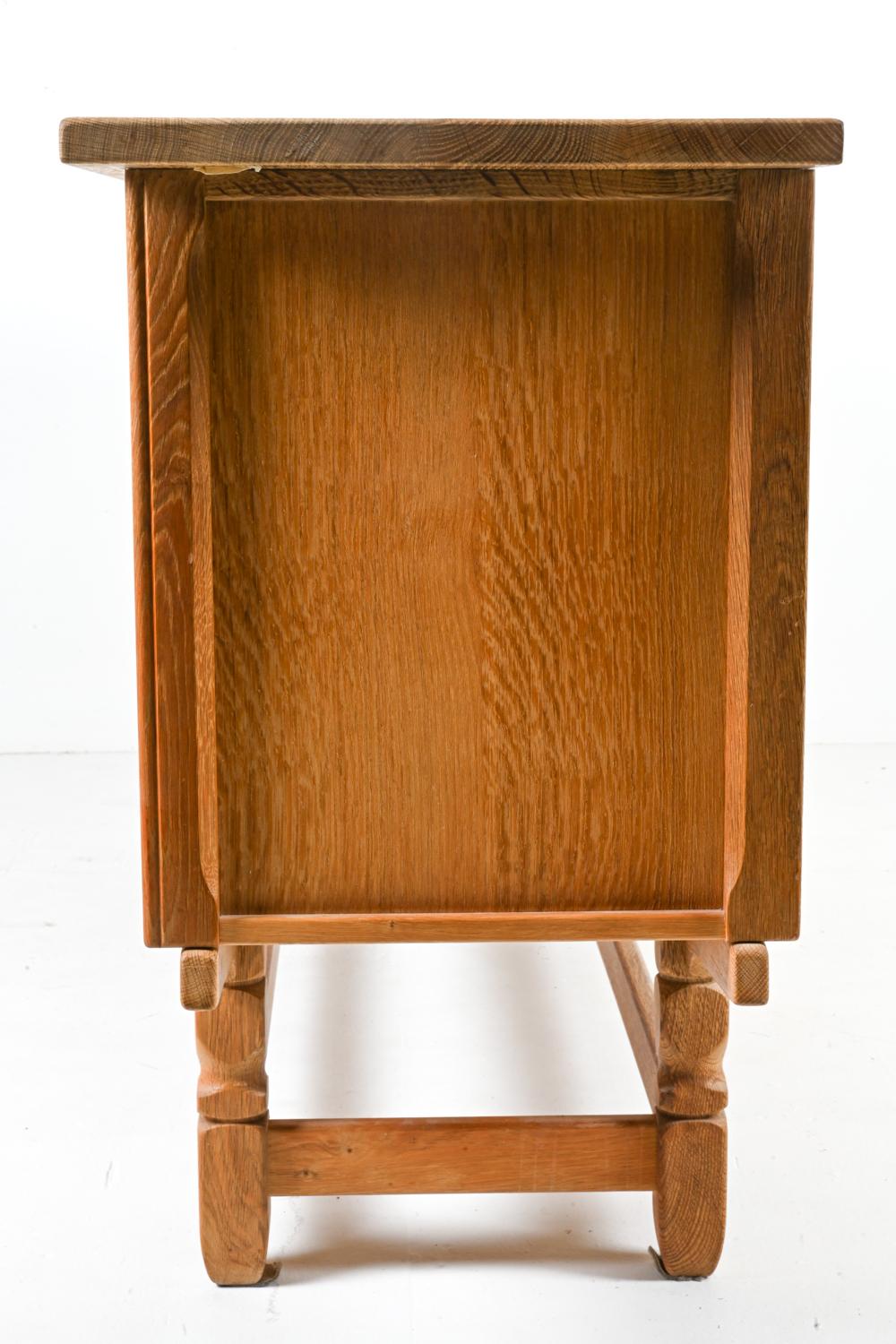Danish Modern Oak Sideboard, Attributed to Henning Kjærnulf For Sale 7