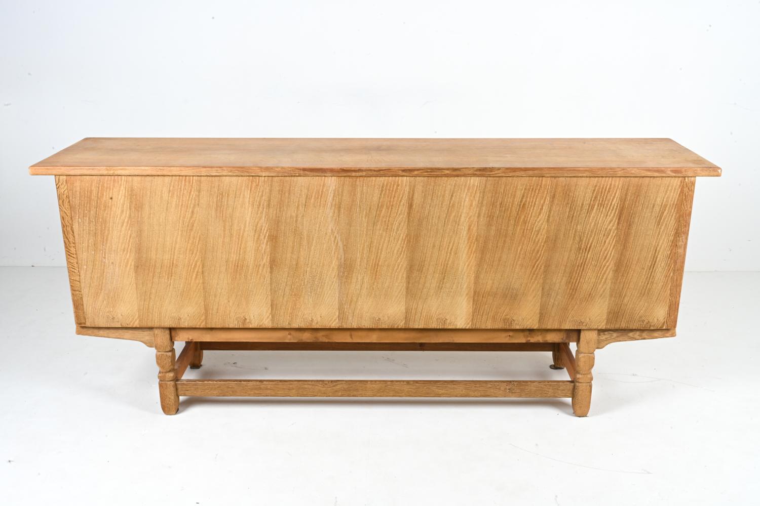 Danish Modern Oak Sideboard, Attributed to Henning Kjærnulf For Sale 8