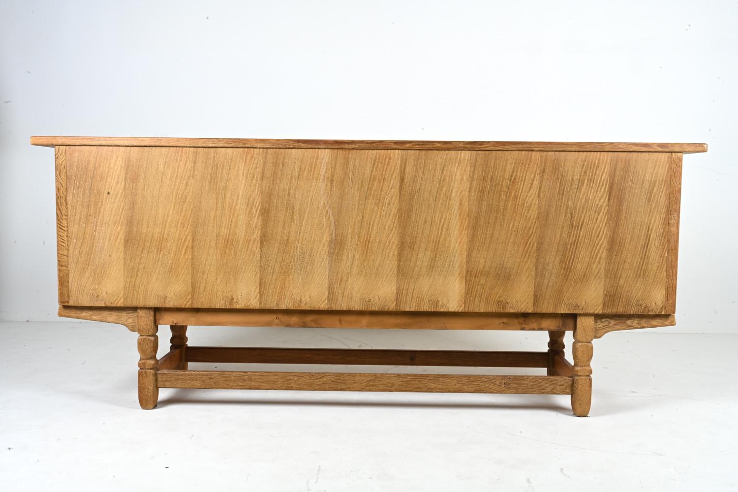 Danish Modern Oak Sideboard, Attributed to Henning Kjærnulf For Sale 9