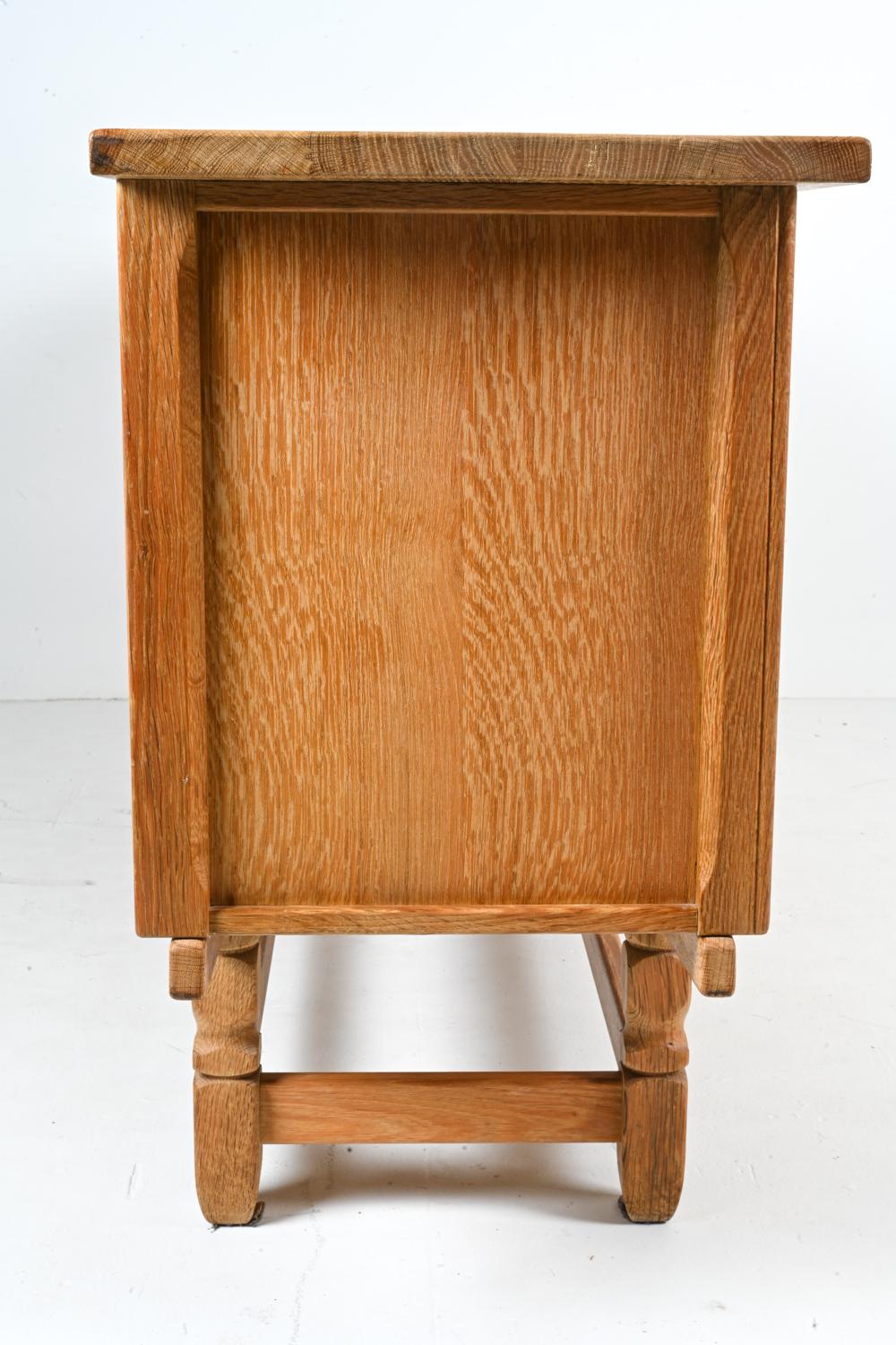 Danish Modern Oak Sideboard, Attributed to Henning Kjærnulf For Sale 11